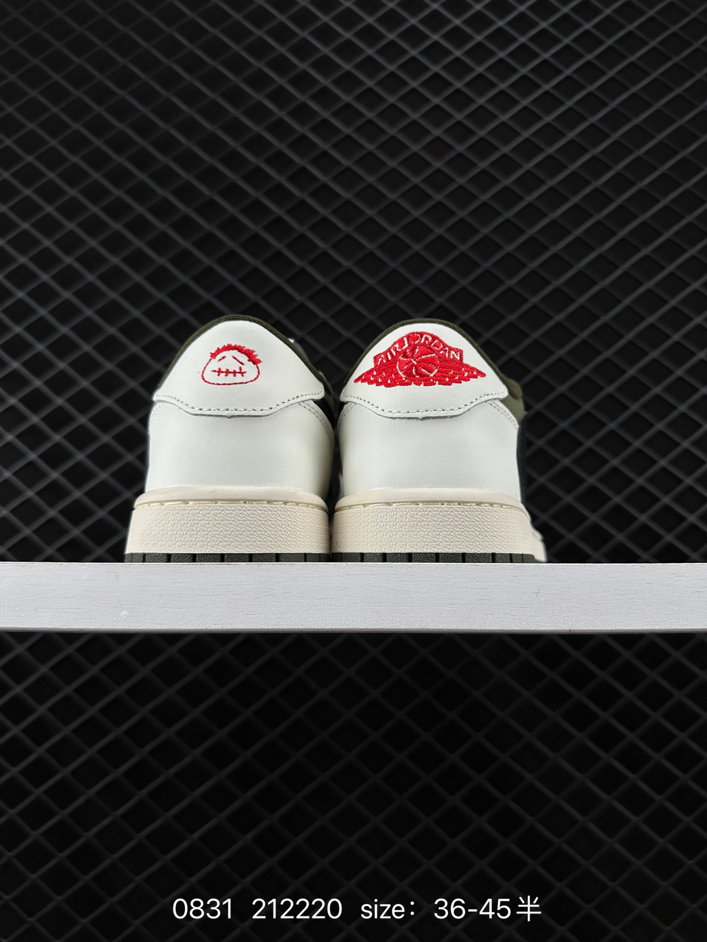 fragment design x Travis Scott x Nike Air Jordan 1 Low OG SP”Black/Green Toe“